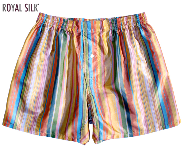 Sultan Stripes Silk Boxers by Royal Silk, $37